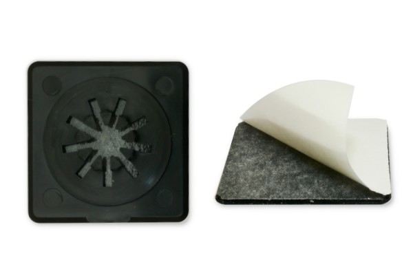 Supporti per CD, 40 x 40 mm, nero