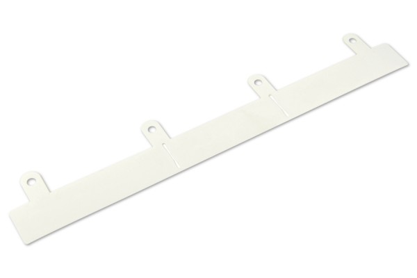 Dispositivi di archiviazione asolati, bianco, 280 mm