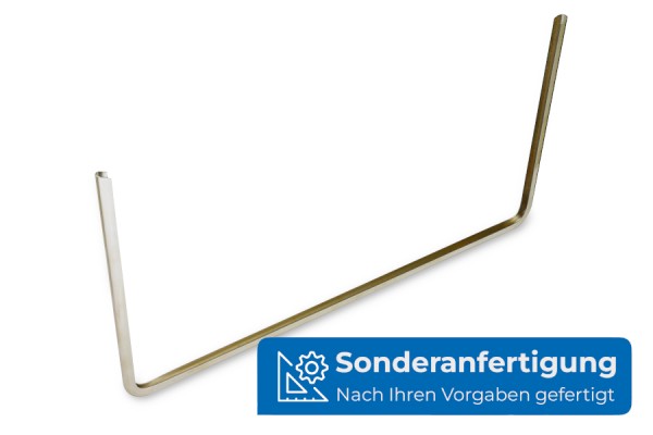 Protezioni per bordi a forma di U, realizzazione su misura, nichelate