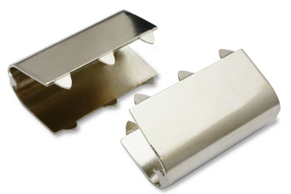 Mollette per cordoncini, apertura 8,3 mm, nichelate