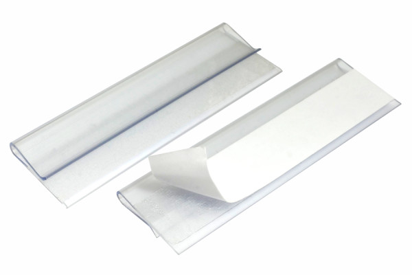 Klemmprofile, selbstklebend, 1 mm Fassung, transparent