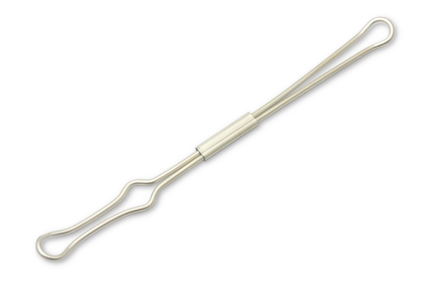 Fissatori per cavi, per distanza tra gli anelli di 80 mm, 110 mm, nichelati