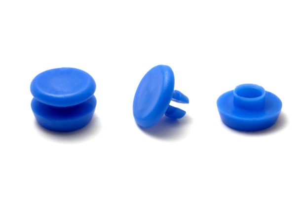 Kunststoff-Nieten blau