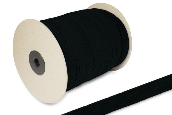 Gomma piatta, in rotoli da 500 m, nera