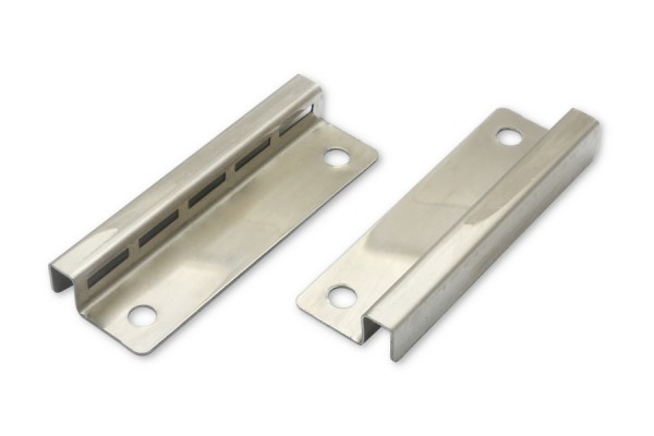 Piastre terminali per Meccanismi a barra, 60 mm, nichelate