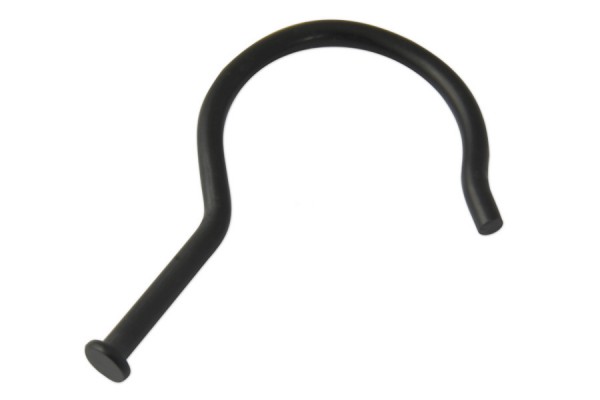 Ganci per campionari in metallo, 70 mm, con testa piatta, nero