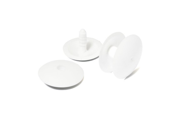 Mini-Bindestifte für Display-Aufsteller, Kunststoff, natur