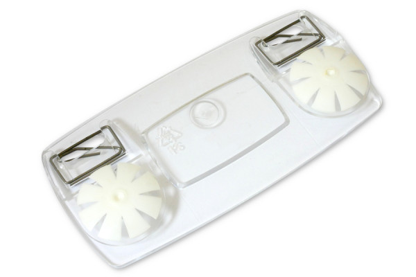 Taschenlocher zum Abheften, mit Feststellfunktion, transparent