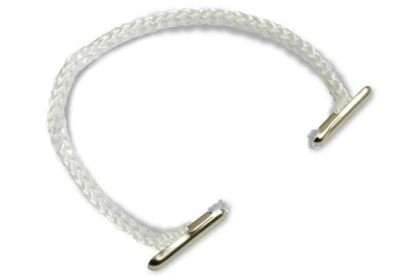 Maniglie in cordino PP, diametro 5 mm, bianco