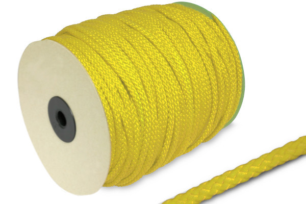 Cordoncino in PP, Ø 5 mm, in rotolo da 100 m, giallo