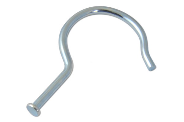 Ganci per campionari in metallo, 70 mm, con testa piatta, zincato