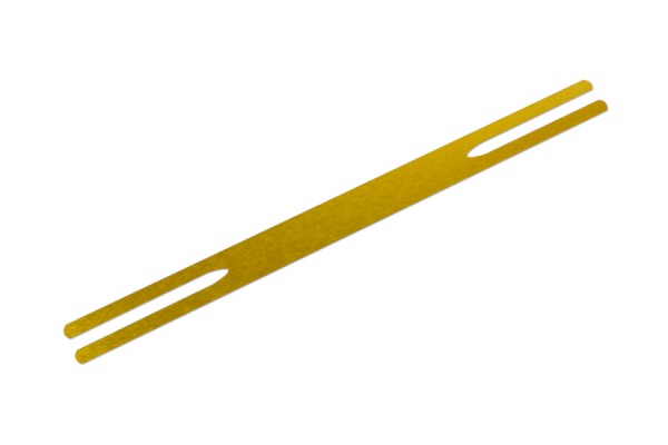 Flachheftzungen aus Metall, 165 mm, goldlackiert-