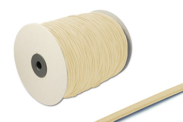 Cordoncino in gomma, Ø 2,2 mm, in rotolo da 500 m, beige