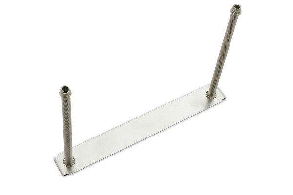 Molle a spirale con bordino, 65 mm, su piastra di base, 92 x 12 mm, nichelate