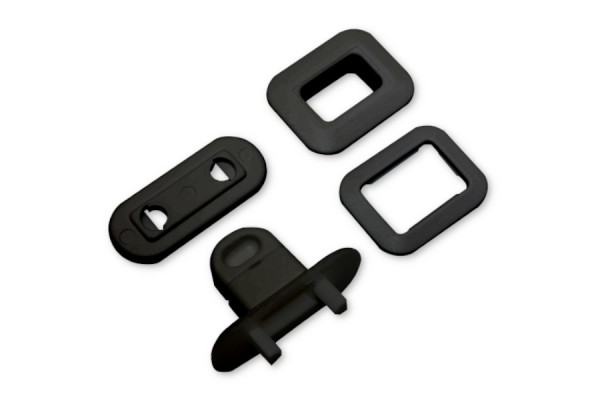 Kofferverschlüsse, mit Drehverschluss, schwarz