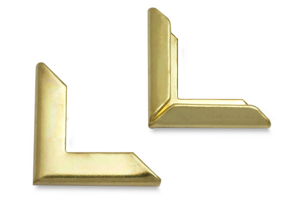 Buchecken, passiviert, 18 mm Schenkellänge, 3 mm Fassung